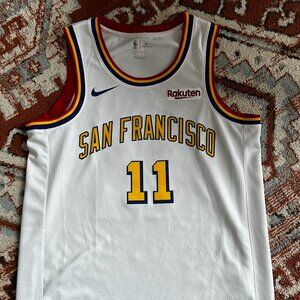 Klay Thompson Golden State Warriors Nike Classic Swingman White Jersey Large